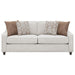 Coaster Christine 3-piece Upholstered Sloped Arm Sofa Living Room Set Beige - Bed & Sofa Hub