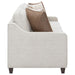 Coaster Christine 3-piece Upholstered Sloped Arm Sofa Living Room Set Beige - Bed & Sofa Hub