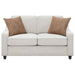 Coaster Christine 3-piece Upholstered Sloped Arm Sofa Living Room Set Beige - Bed & Sofa Hub