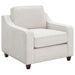 Coaster Christine 3-piece Upholstered Sloped Arm Sofa Living Room Set Beige - Bed & Sofa Hub