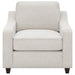 Coaster Christine 3-piece Upholstered Sloped Arm Sofa Living Room Set Beige - Bed & Sofa Hub