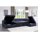 ACME Nekoda Sectional Sofa W/Storage & Ottoman - Bed & Sofa Hub