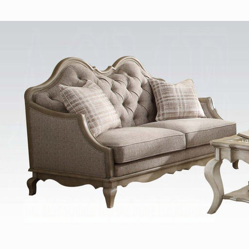ACME Chelmsford Loveseat W/2 Pillows - Bed & Sofa Hub