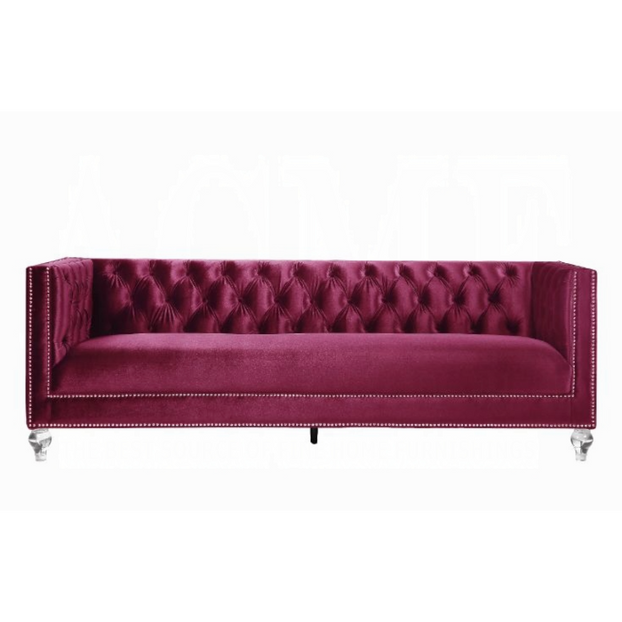 ACME Heibero Sofa W/2 Pillows (Same Lv01400) - Bed & Sofa Hub
