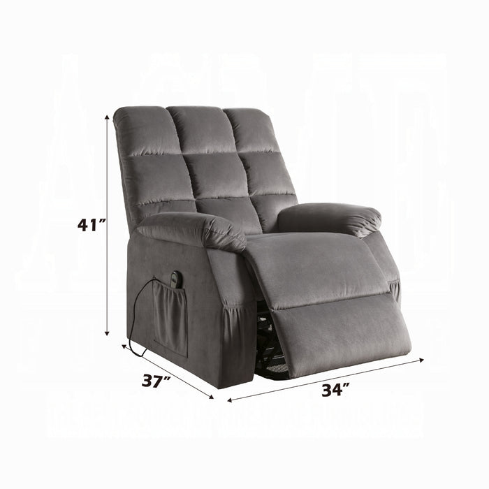 ACME Ipompea Recliner W/Power Lift & Massage - Bed & Sofa Hub