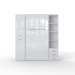 Maxima House Vertical Murphy Bed Invento, European Queen Size with Mattress and 2 Storage Cabinets - Bed & Sofa Hub