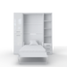 Maxima House Vertical Murphy Bed Invento, European Queen Size with Mattress and 2 Storage Cabinets - Bed & Sofa Hub