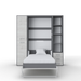 Maxima House Vertical Murphy Bed Invento, European Queen Size with Mattress and 2 Storage Cabinets - Bed & Sofa Hub