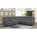 Coaster Higgins Upholstered Power Reclining Sectional Sofa Grey - Bed & Sofa Hub