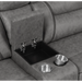 Coaster Higgins Upholstered Power Reclining Sectional Sofa Grey - Bed & Sofa Hub