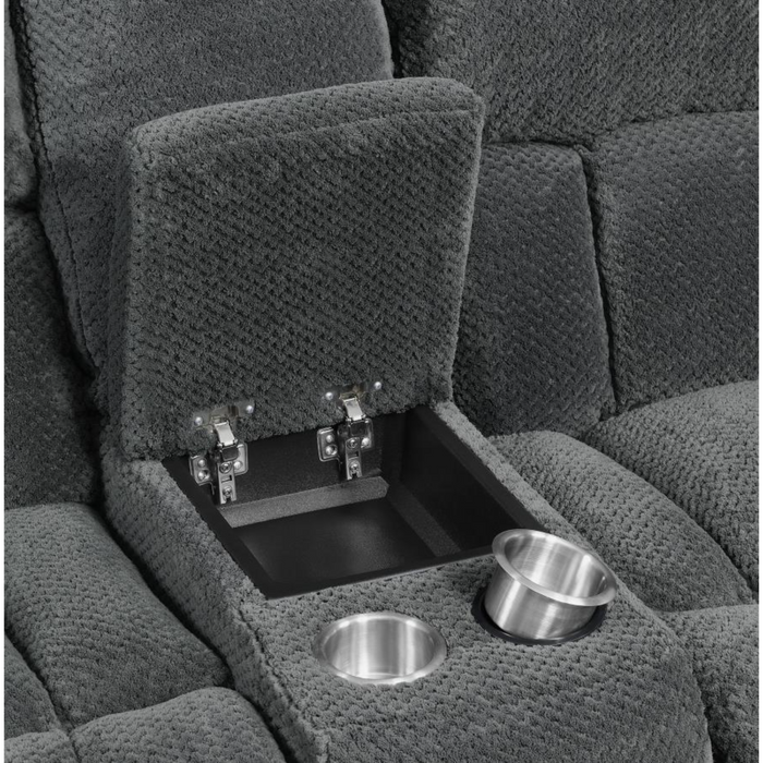 Coaster Weissman 3-piece Upholstered Reclining Sofa Living Room Set Grey - Bed & Sofa Hub
