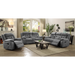 Coaster Higgins 3-piece Upholstered Motion Reclining Sofa Living Room Set Grey - Bed & Sofa Hub