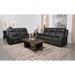 Coaster Raelynn 2-piece Upholstered Reclining Sofa Living Room Set Grey - Bed & Sofa Hub