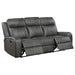 Coaster Raelynn 2-piece Upholstered Reclining Sofa Living Room Set Grey - Bed & Sofa Hub