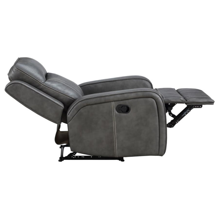 Coaster Raelynn 3-piece Upholstered Reclining Sofa Living Room Set Grey - Bed & Sofa Hub