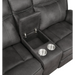 Coaster Lawrence 3-piece Upholstered Reclining Sofa Living Room Set Charcoal - Bed & Sofa Hub