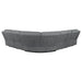 Coaster  Bahrain 6-piece Modular Reclining Sectional Sofa Charcoal - Bed & Sofa Hub