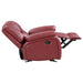 Coaster Camila 3-piece Upholstered Reclining Sofa Living Room Set Red - Bed & Sofa Hub