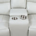 Coaster Greenfield 2-piece Power Reclining Sofa Living Room Set Ivory - Bed & Sofa Hub