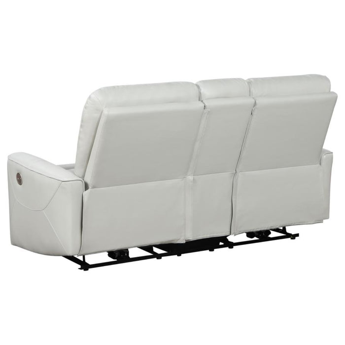 Coaster Greenfield 3-piece Power Reclining Sofa Living Room Set Ivory - Bed & Sofa Hub