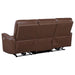 Coaster Greenfield 2-piece Power Reclining Sofa Living Room Set Saddle Brown - Bed & Sofa Hub
