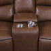 Coaster Greenfield 2-piece Power Reclining Sofa Living Room Set Saddle Brown - Bed & Sofa Hub