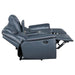 Coaster Sloane 2-piece Upholstered Reclining Sofa Living Room Set Blue - Bed & Sofa Hub