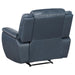 Coaster Sloane 3-piece Upholstered Reclining Sofa Living Room Set Blue - Bed & Sofa Hub