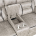 Coaster Greer 3-piece Upholstered Reclining Sofa Living Room Set Taupe - Bed & Sofa Hub