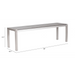 Zuo Metropolitan Double Bench Gray & Silver - Bed & Sofa Hub