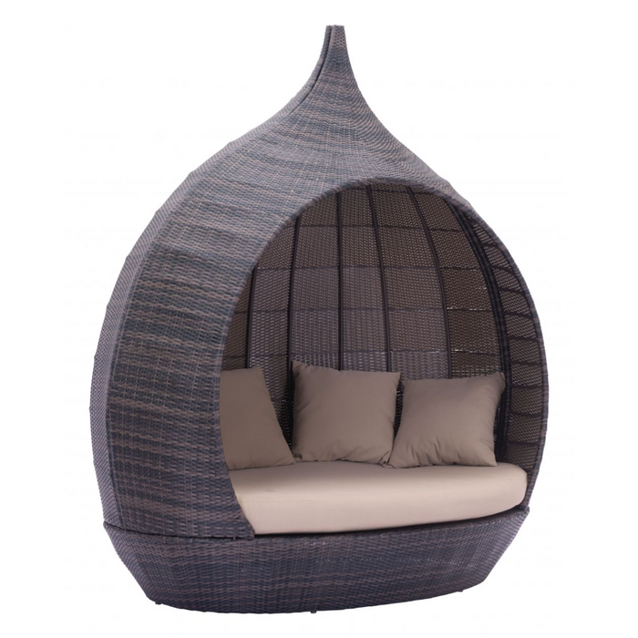 Zuo Martinique Beach Daybed Brown & Beige - Bed & Sofa Hub
