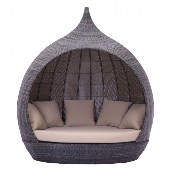 Zuo Martinique Beach Daybed Brown & Beige - Bed & Sofa Hub