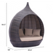 Zuo Martinique Beach Daybed Brown & Beige - Bed & Sofa Hub