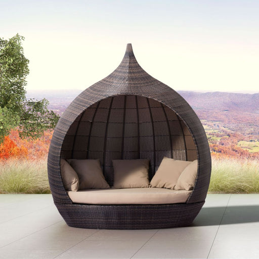 Zuo Martinique Beach Daybed Brown & Beige - Bed & Sofa Hub