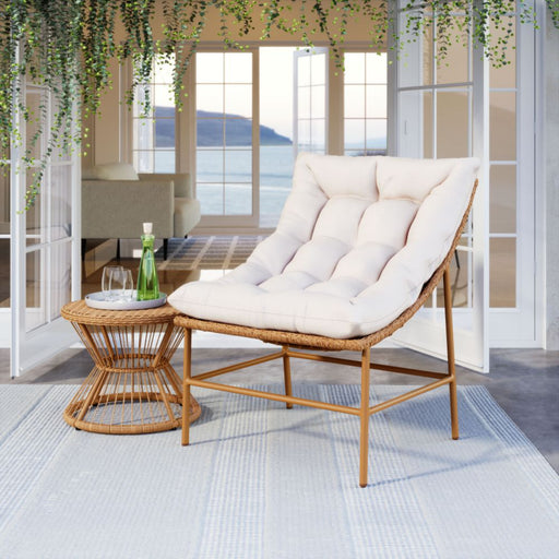 Zuo Merilyn Accent Chair Beige & Natural - Bed & Sofa Hub