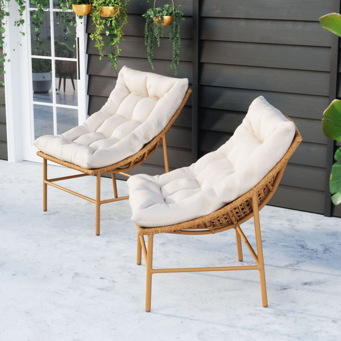 Zuo Merilyn Accent Chair Beige & Natural - Bed & Sofa Hub