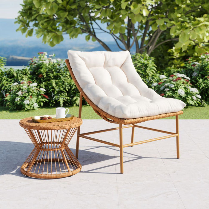 Zuo Merilyn Accent Chair Beige & Natural - Bed & Sofa Hub