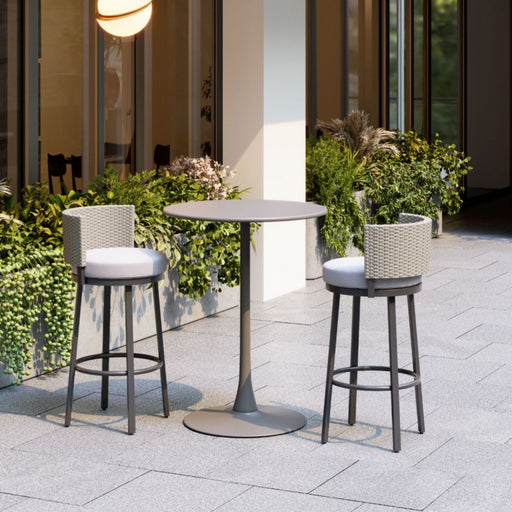 Zuo Midnight Wave Barstool White - Bed & Sofa Hub