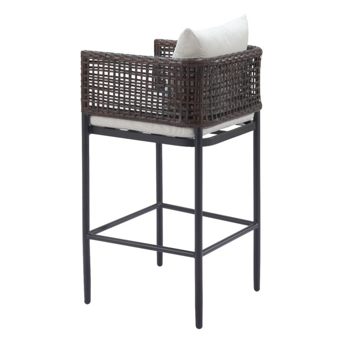 Zuo Palm Paradise Barstool Gray - Bed & Sofa Hub