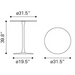 Zuo Soleil Bar Table White - Bed & Sofa Hub