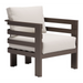 Zuo Bal Harbor Armchair White - Bed & Sofa Hub