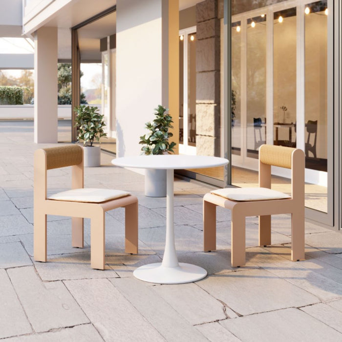 Zuo Island Dining Chair White - Bed & Sofa Hub