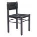 Zuo Iska Dining Chair Black - Bed & Sofa Hub