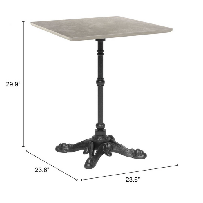 Zuo Alfresco Dining Table Gray - Bed & Sofa Hub