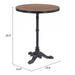 Zuo Gazebo Dining Table Walnut - Bed & Sofa Hub