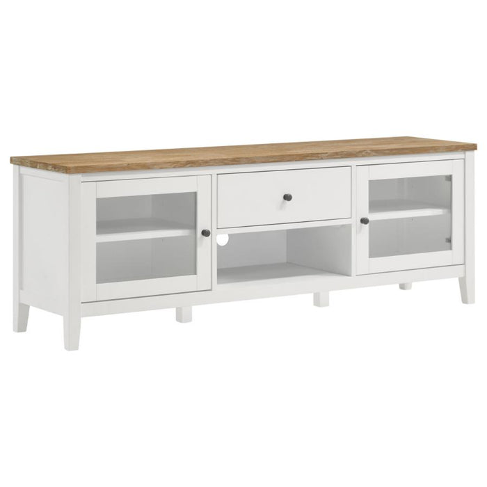 Coaster Hollis 3-piece 67" TV Stand Entertainment Center White - Bed & Sofa Hub