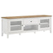Coaster Hollis 3-piece 67" TV Stand Entertainment Center White - Bed & Sofa Hub
