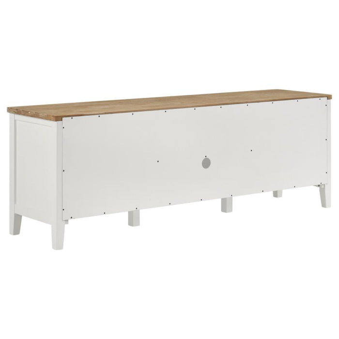 Coaster Hollis 3-piece 67" TV Stand Entertainment Center White - Bed & Sofa Hub