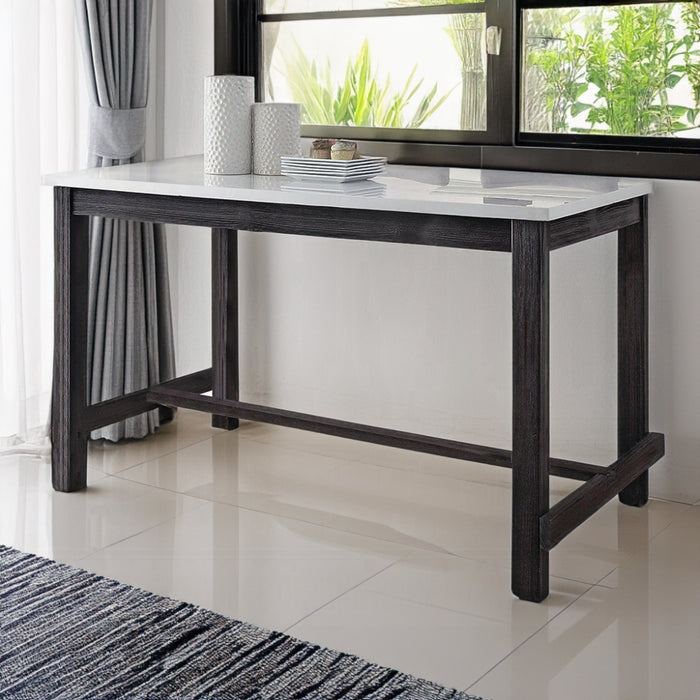 ACME Yelena Counter Height Table W/Marble Top