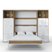 Maxima House Vertical Murphy Bed Invento , European Full Xl with 2 Cabinets - Bed & Sofa Hub